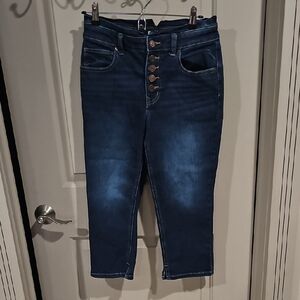M Jeans By Maurices Dark Wash Capris